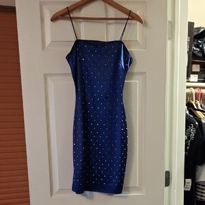 Windsor Royal Blue Studded Mini Dress